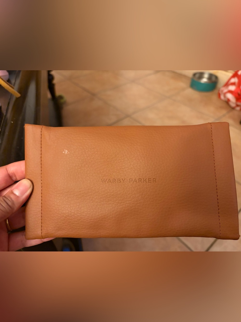 Warby Parker Parker Pouch - Walnut Brown
